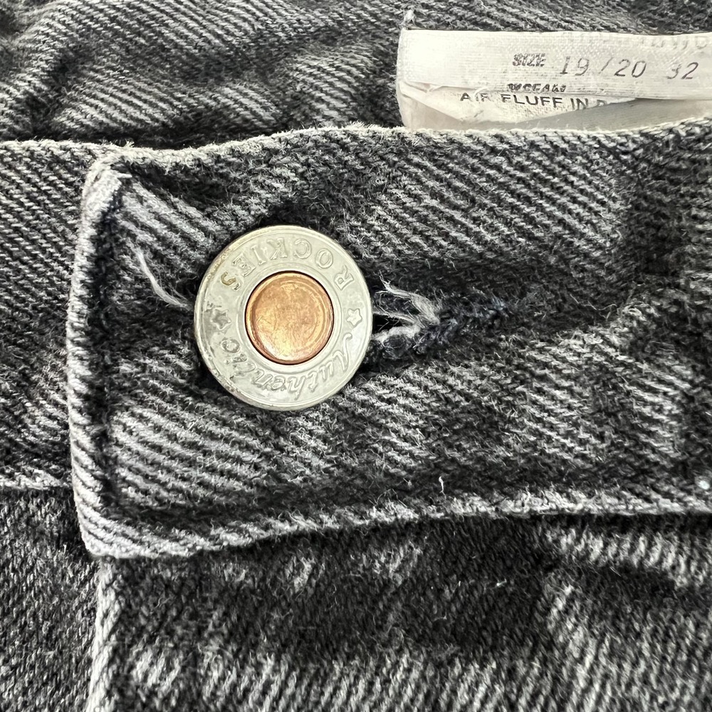 Vintage Rockies Bareback Jeans Women 34 High Rise Tapered Relaxed Denim Charcoal - Picture 4 of 11